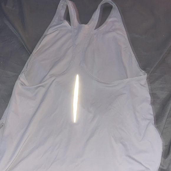 nike grey racer back tank top - Picture 2 of 2